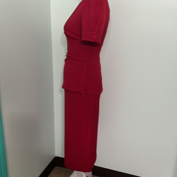 Stop staring 2 piece vintage retro pinup polka dot skirt and blouse - Picture 6 of 11